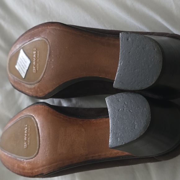 NWOT Gravati Brown Suede Penny Loafers Shoes Womens 6M Slip On - Picture 7 of 8